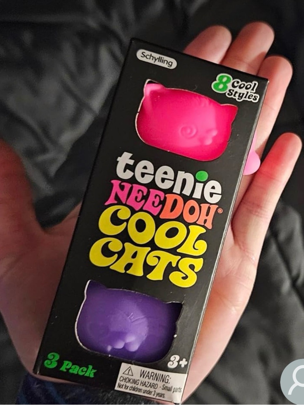 Teenie Needoh Cool Cats Cat Toy Set - Pink & Purple